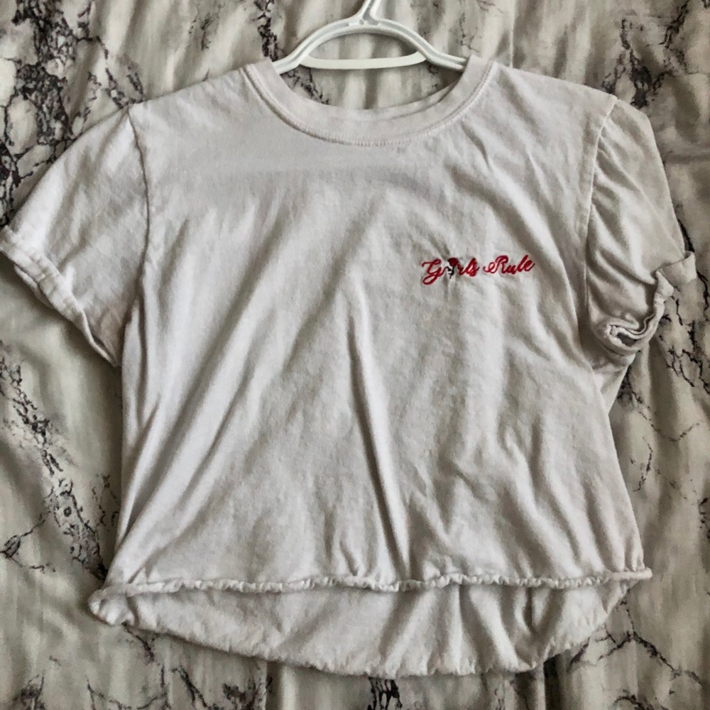 White crop top